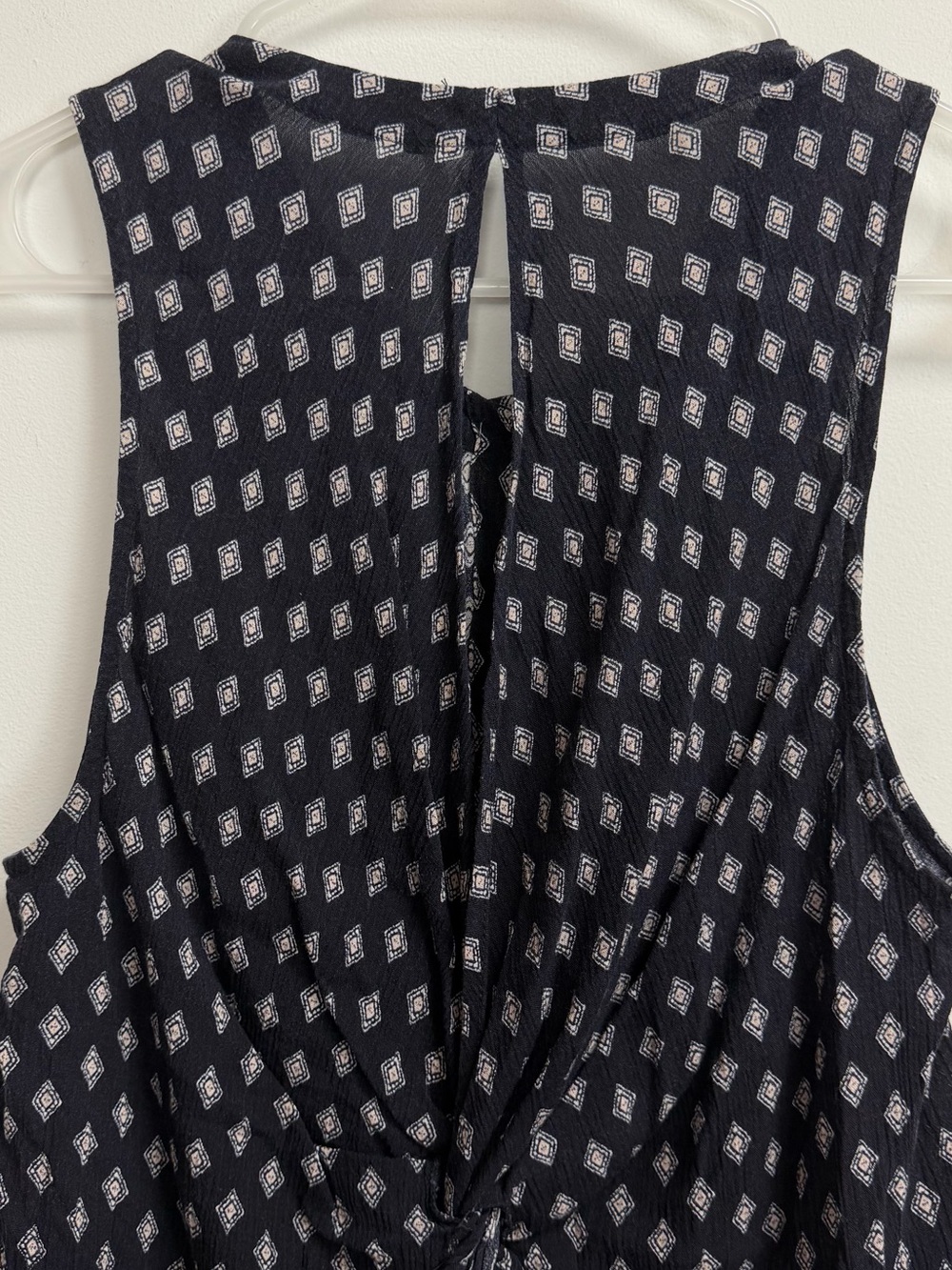 Free People Shirt Womens XS Blue Ombre Sleeveless Button Up Twist Back - Picture 5 of 11